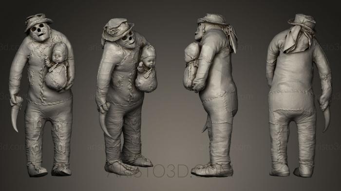 Figurines heroes, monsters and demons (STKM_0134) 3D model for CNC machine